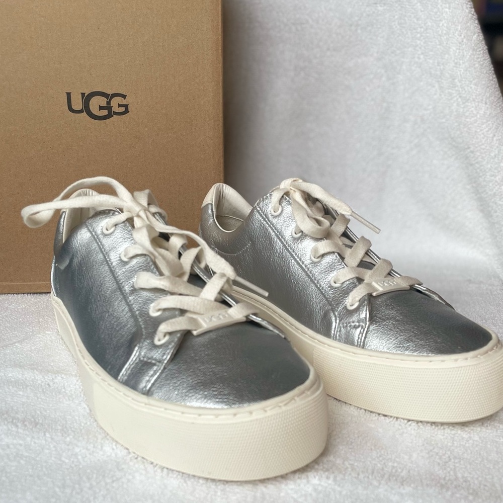 UGG Women's Silver Sneakers - Picture 2 of 7